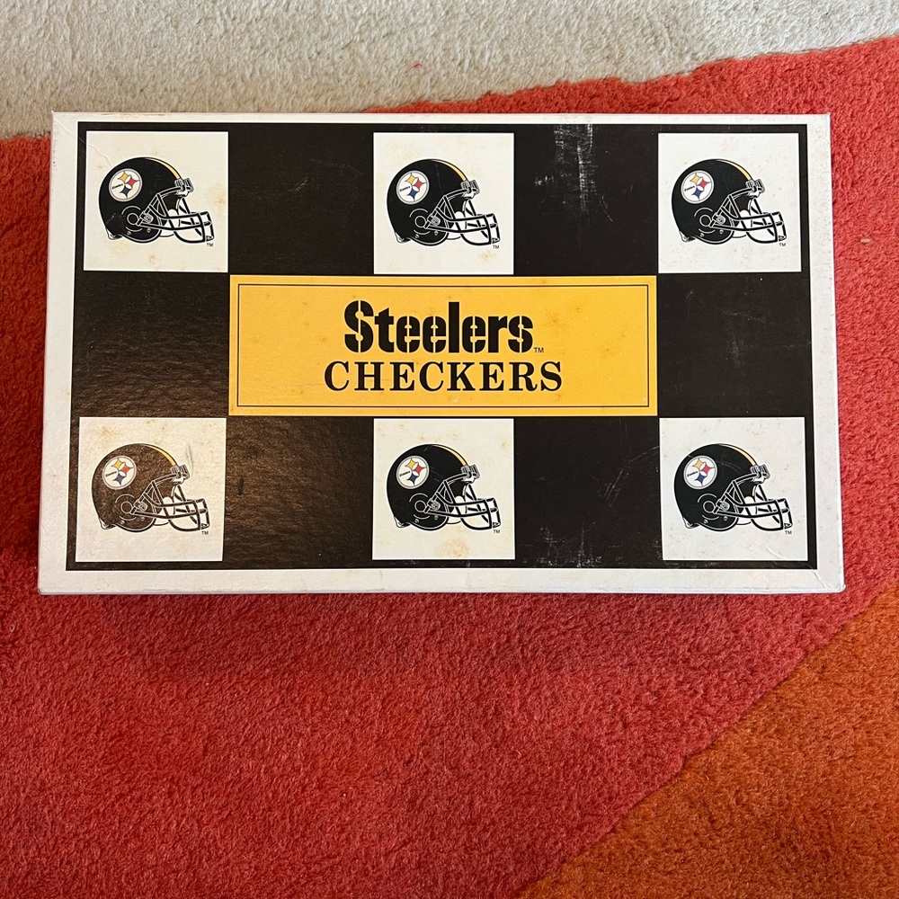 Steelers v Cowboys Checkers Game Set Vintage 1994